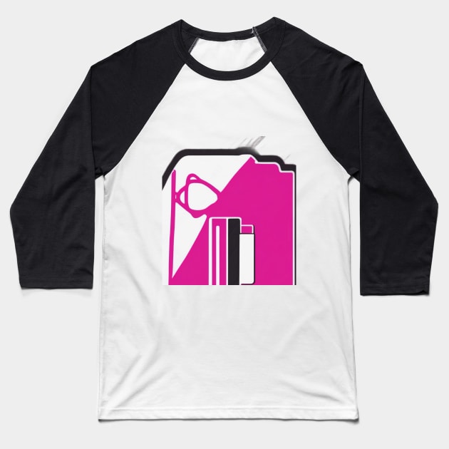 Stylish Reader Emblem Design No. 801 Baseball T-Shirt by cornelliusy